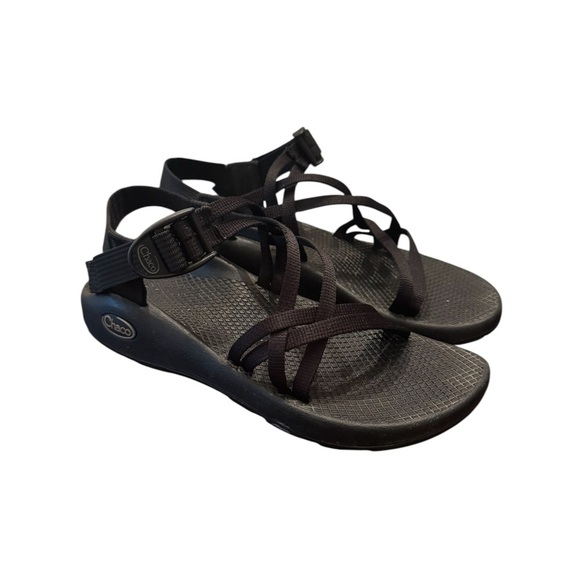 Chaco Black ZX/1 Sport Hiking Sandals - Picture 1 of 8